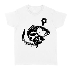 Carp fishing tattoos Customize name Women's T-shirt, personalized fishing gifts for fisherman - NQS1208