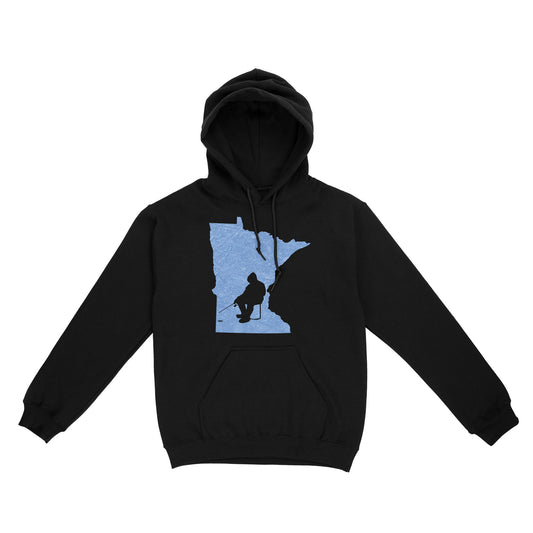 Minnesota Ice Fishing Shirts, Winter Fishing Minnesota State Love Fishing Hoodie - FSD2927 D06