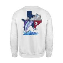 Load image into Gallery viewer, Wahoo season Texas wahoo saltwater fishing- Standard Fleece Sweatshirt