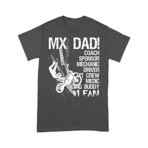 MX Dad T-shirt Biker Motocross Dad Racing Father's Day Gift for Dad Rider| NMS513 A01