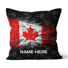 Load image into Gallery viewer, Personalized Archery Canada Flag Pillows, Patriotic Archery Throw Pillow TDM0836