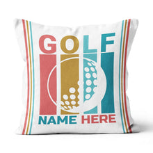 Load image into Gallery viewer, Multicolor Golf Ball Custom Pillow Personalized Golf Gifts For Golfer LDT1209