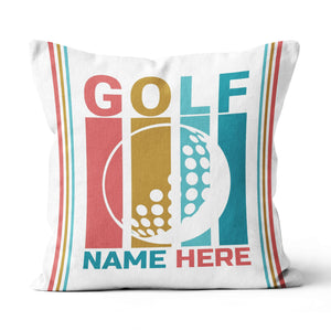 Multicolor Golf Ball Custom Pillow Personalized Golf Gifts For Golfer LDT1209