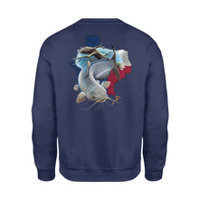 Load image into Gallery viewer, Catfish season Texas catfish fishing - Standard Fleece Sweatshirt
