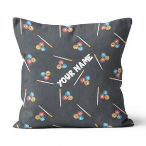 Personalized Billiard Pattern Full Printing Throw Pillow, Billiard Gifts TDM0808