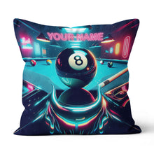 Load image into Gallery viewer, Personalized 8 Ball Billiard Game 3D Pillow Custom Best Billiard Pillows VHM0896