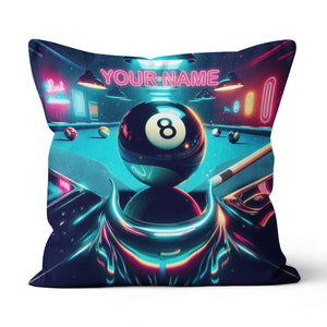 Personalized 8 Ball Billiard Game 3D Pillow Custom Best Billiard Pillows VHM0896
