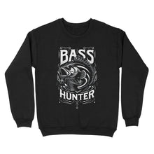 Load image into Gallery viewer, Sweatshirt - Bass hunter fishing shirt gift for fisherman A56