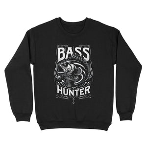 Sweatshirt - Bass hunter fishing shirt gift for fisherman A56