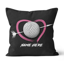 Load image into Gallery viewer, Custom Valentines Day Golf Gifts For Golfer Personalized Golf Pillow LDT1193