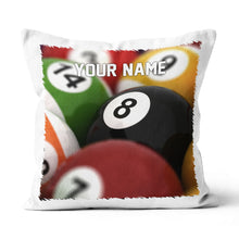 Load image into Gallery viewer, Personalized Billiard 8 Ball Pillow Custom Pillow Gifts For Pool Players VHM0843