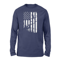 Load image into Gallery viewer, Duck Hunting American Flag Clothes, Shirt for hunter NQSD239 - Standard Long Sleeve