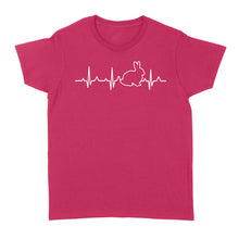 Load image into Gallery viewer, Rabbit Pulse Heartbeat Men Women&#39;s T-Shirt Bunny Shirt, Bunny Rabbit Shirt - FSD1378D03