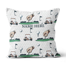 Load image into Gallery viewer, Golf Elements Custom Throw Pillow Personalized Golf Gifts For Golfer LDT1199