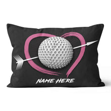 Load image into Gallery viewer, Custom Valentines Day Golf Gifts For Golfer Personalized Golf Pillow LDT1193