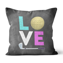 Load image into Gallery viewer, Colorful Golf Love Throw Pillow Cool Golf Gifts For Golf Lover LDT1221