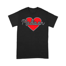 Load image into Gallery viewer, Heart Personalized Valentine T-shirt - Gift for Boyfriend, Girlfriend on Valentine day - FSD1007