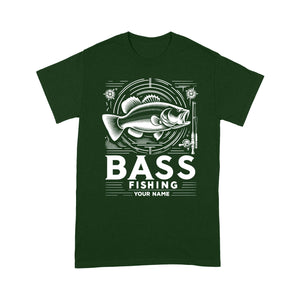 T-Shirt - Bass fishing custom name personalized fishing shirt A53