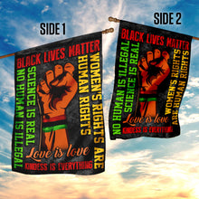 Load image into Gallery viewer, Black Lives Matter Kindness Is Everything Flag