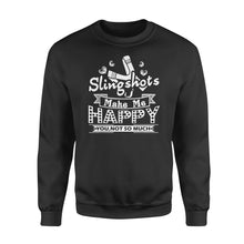 Load image into Gallery viewer, Slingshot - Slingshots Make Me Happy - Standard Crew Neck Sweatshirt