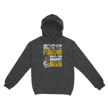 Load image into Gallery viewer, Don&#39;t Bother Me While I&#39;m Fishing unless you brought beer, funny fishing and beer shirt D01 NQS2549 Standard Hoodie