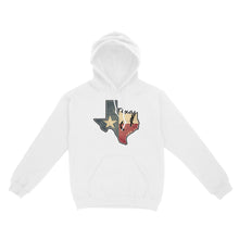 Load image into Gallery viewer, Texas fishing hoodie with Texas flag for fisherman Texas fishing forum A234