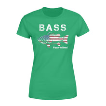Load image into Gallery viewer, Bass fishing US flag quarantined shirts