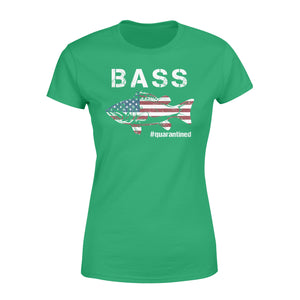 Bass fishing US flag quarantined shirts