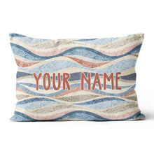 Load image into Gallery viewer, Rainbow Wavy Pattern Vintage Custom Pillow Personalized Pillow Gifts LDT1134