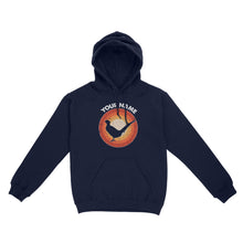 Load image into Gallery viewer, Pheasant Retro Vintage Sunset Custom Name Shirt, Pheasant Hunting Shirt, Gift for Pheasant Lover, Bird Lover Standard Hoodie FSD2349D08