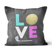 Load image into Gallery viewer, Colorful Golf Love Throw Pillow Cool Golf Gifts For Golf Lover LDT1221