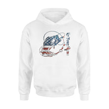 Load image into Gallery viewer, US Bass Fishing American Flag Custom name Hoodie D02 NQS1248