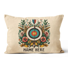 Load image into Gallery viewer, Customized Archery Target With Flowers Pillow Archery Pillows Decorative TDM0847