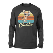 Load image into Gallery viewer, Custom name awesome Chihuahua 1970s vintage retro personalized gift - Standard Long Sleeve
