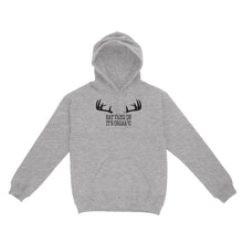 Load image into Gallery viewer, "Eat Venison It's Organic" Funny Deer Hunting Shirt Deer Hunting Season Deer Antler Standard Hoodie FSD2123D06