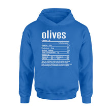 Load image into Gallery viewer, Olives nutritional facts happy thanksgiving funny shirts - Standard Hoodie