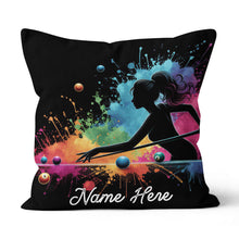 Load image into Gallery viewer, Colorful Women Billiard Player Custom Throw Pillow, Billiard Pillow Gift TDM0831