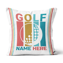 Load image into Gallery viewer, Multicolor Golf Ball Custom Pillow Personalized Golf Gifts For Golfer LDT1209
