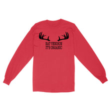 Load image into Gallery viewer, "Eat Venison It's Organic" Funny Deer Hunting Shirt Deer Hunting Season Deer Antler Standard Long Sleeve FSD2123D06