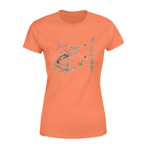 Walleye fishing camo personalized walleye fishing tattoo shirt perfect gift - Standard Women's T-shirt