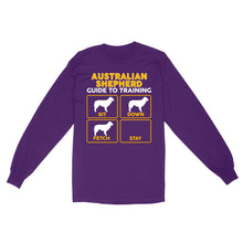 Load image into Gallery viewer, Australian Shepherd Standard Long Sleeve | Funny Guide to Training dog - FSD2410D08