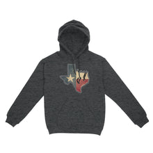 Load image into Gallery viewer, Texas fishing hoodie with Texas flag for fisherman Texas fishing forum A234