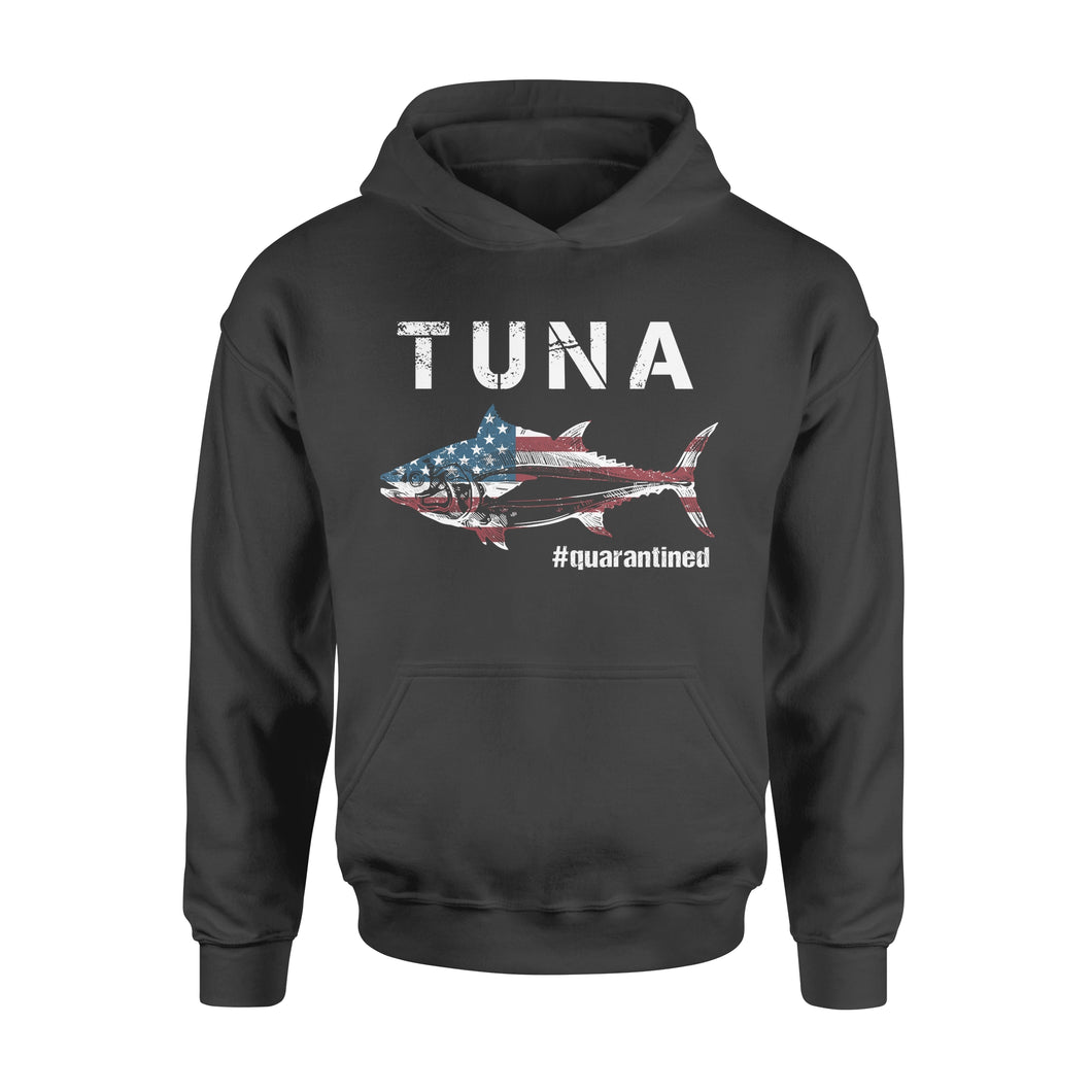 Tuna fishing US flag quarantined shirts