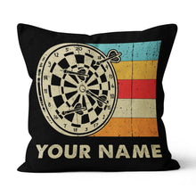 Load image into Gallery viewer, Colorful Retro Dartboard Pillow Personalized Darts Gifts For Dart Player LDT1103