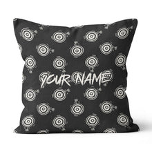 Load image into Gallery viewer, Personalized Black Doodle Archery Pillow Custom Gifts For Archery Lovers VHM0874