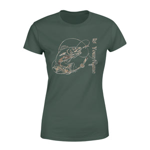 Walleye fishing camo personalized walleye fishing tattoo shirt perfect gift - Standard Women's T-shirt