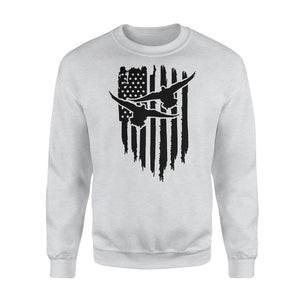 Duck Hunting American Flag Clothes, Shirt for Hunting NQS121 - Standard Fleece Sweatshirt