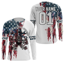 Load image into Gallery viewer, Patriotic Motocross Jersey UPF30+ Personalized American Flag MX Racing Motorcycle Extreme NMS1146