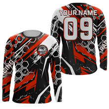 Load image into Gallery viewer, Custom extreme Motocross racing jersey adult&amp;kid UPF30+ biker Live To Ride off-road red MX shirt PDT241